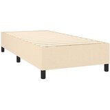  Krevet s oprugama i madracem krem 100 x 200 cm od tkanine | shoptok.hr