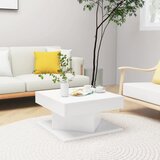 The Living Store Klubska mizica bela 57x57x30 cm iverna plošča - Klubska Mizica, (21574610) | Shoptok.si