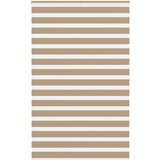 Zebra zavjesa Pješčano smeđa 140x200 cm Širina tkanine 135,9 cm Poliester | Shoptok.si