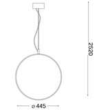 Ideal Lux led luster na sajli circus LED/29W/230V prečnik 44 cm cri 90 crna | Eponuda.com