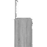  Toaletni stolić LED boja sivog hrasta 130x50x132,5 cm | shoptok.hr