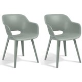 Allibert Zunanji stol Akola 2 kosa vintage zelen | Shoptok.si