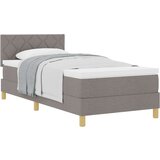 vidaXL Postelja s špring vzmetjo in vzmetnico Taukasta 90x200 cm Tkanina, (22081001) | Shoptok.si
