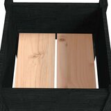  Sadilica crna 50 x 50 x 70 cm od masivne borovine | shoptok.hr
