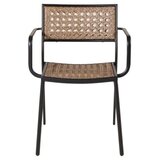 Venture Home Paola vrtna stolica s rukohvatima, prirodna boja drva, set od 4 | shoptok.hr