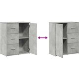  Komode 2 kom beton sive 60 x 31 x 70 cm od konstruiranog drva | shoptok.hr