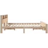  Krevetna konstrukcija Smeđa 200 x 200 cm Konstruirano drvo | shoptok.hr