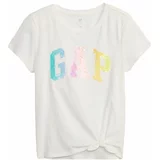 GAP V-FEB SS ELV LOGO Majica za djevojčice, bijela, veličina