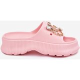 Boto Foam Women's Slippers With Golden Rings Pink Hortiana | Shoptok.si