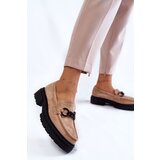 Gemre Women's Loafers Suede Loafers La.Fi Beige Willows | Shoptok.si