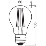  LED sijalica CLASSIC FILAMENT A60 E27/7W/230V 2700K - Ledvance | Eponuda.com