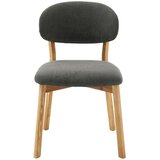 Venda STOL, les, tekstil antracit, divji hrast | Shoptok.si