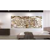  Slika - Tree and Waves (5 Parts) Brown 200x80 | shoptok.hr