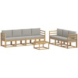  Set vanjskih sofa 8 pcs Bijela i svjetlosiva 59 x 59 x 37 cm | Eponuda.com