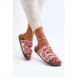 Boto Women's White Slide Sandals with Cork Sole Fannea | ePonuda.com