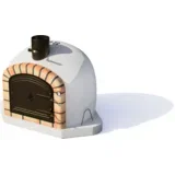 Pica peč Vulcano 80 cm - kotna
