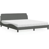  Krevet s madrac Dover svjetlosivi 180x200cm tkanina | shoptok.hr