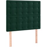 Uzglavlje tamnozeleno 100x5x118/128 cm baršunasto | shoptok.hr