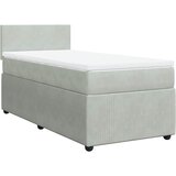  Box spring krevet s madracem svjetlosivi 90x190 cm baršunasti | shoptok.hr