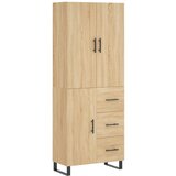  Visoka komoda hrasta sonome 69,5x34x180cm od konstruiranog drva | shoptok.hr
