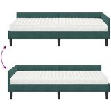  Kutni krevetni okvir s madracem Ostalo 2 pcs Zelena Baršun | shoptok.hr