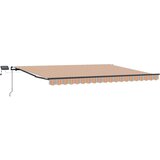  Skrovita tenda S LED lampica Šareni 400 ×300 cm tkanina | shoptok.hr