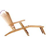 PREKLOPNA palubna stolica 2 pcs Prirodna Čvrsto teak drvo | shoptok.hr