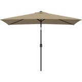 vidaXL Zunanji senčnik s kovinskim drogom 300x200 cm taupe, (20965454) | Shoptok.si