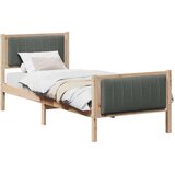 vidaXL Kovinska posteljna konstrukcija rjava in temno siva 80 x 200 cm, (5000084455) | Shoptok.si