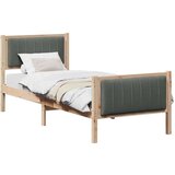 vidaXL okvir kreveta smeđe i tamnosivo 80 x 200 cm masivna borovina | shoptok.hr