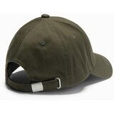 Ombre Men's baseball cap with visor and decorative embroidery - khaki | Shoptok.si