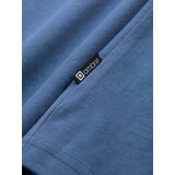 Ombre Streetstyle men's cotton pocket print t-shirt - indigo | Shoptok.si