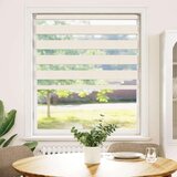 vidaXL Zebra senčilo bež marmor 115x150 cm tkanina širina 110,9 cm | Shoptok.si