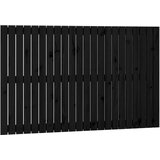  Stensko posteljno vzglavje črno 140x3x90 cm trdna borovina, (20738844) | Shoptok.si