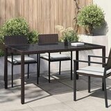  Stol za vrt Smeđa 150 x 90 x 75 cm poliratan | shoptok.hr