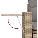  14-dijelni set vrtnih sofa s jastucima poliratan Bež | shoptok.hr