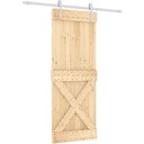  Klizna vrata s priborom za montažu 80 x 210 cm masivna borovina | shoptok.hr