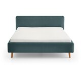 Meise Möbel modra/siva oblazinjena postelja brez letvenega dna 120x200 cm mattis – | Shoptok.si