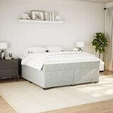  Krevet s oprugama i madracem svjetlosivi 180x200 cm baršunasti | shoptok.hr