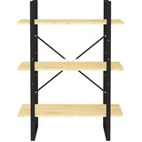Ormarić za knjige s 3 razine 80 x 30 x 105 cm masivna borovina | shoptok.hr