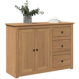 vidaXL Komoda s predali Panama 112x40x80 cm trdna borovina Cene