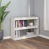 vidaXL ormarić za knjige / pregrada bijeli 100 x 30 x 71,5 cm borovina | shoptok.hr