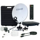 SCHWAIGER Mobilni SAT sustav (Promjer: 35 cm, digitalni Single LNB, Ekološki prihvatljiv prijemnik zbog niske potrošnje energije u stanju pripravnosti) + BAUHAUS jamstvo 5 godina na uređaje na električni ili motorni pogon | shoptok.hr