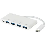 USB-C hub razdelilnik 1x USB-C, 4x USB-A 3.0, ES623007WH