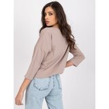 RELEVANCE Blouse-RV-BZ-7510.78-dark beige | Shoptok.si