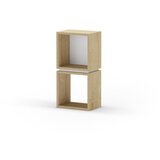Marckeric Bijela/u prirodnoj boji biblioteka u dekoru hrasta 32x66 cm Lofty – | shoptok.hr