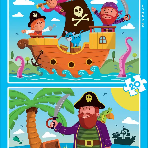 Educa slagalica Pirati 2 x 16 dijelova Cijene