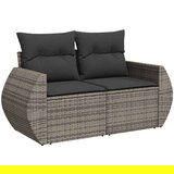 vidaXL 4-dijelni set vrtnih sofa od poliratana s jastucima sivi | shoptok.hr
