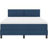  Postelja boxspring z vzmetnico Modra 140 x 190 cm blago, (5000126472) | Shoptok.si