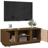 TV omarica medeno rjava 110x35x40,5 cm trdna borovina, (20732382) | Shoptok.si